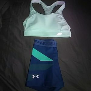 Under Armor Spandex with Avia Sports Bra